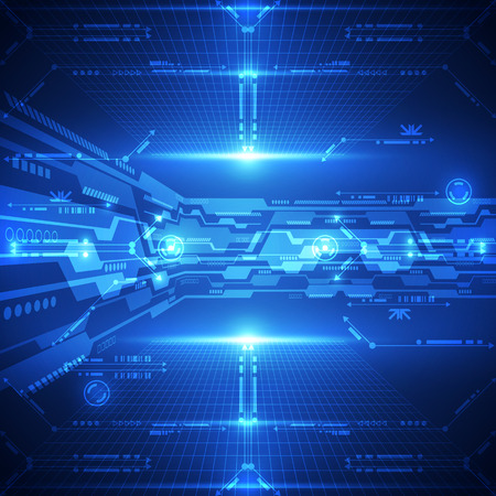 Abstract future technology concept background, vector illustrationのイラスト素材