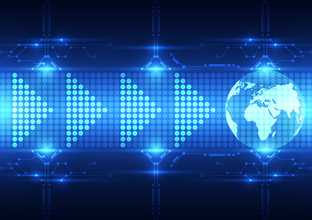 Abstract future download technology background, vector illustrationのイラスト素材