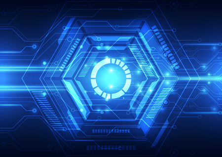 vector digital technology concept, abstract backgroundのイラスト素材