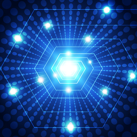 vector digital technology concept, abstract backgroundのイラスト素材