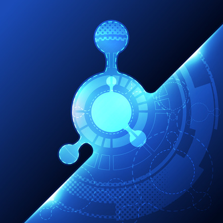 abstract future technology concept background, vector illustrationのイラスト素材