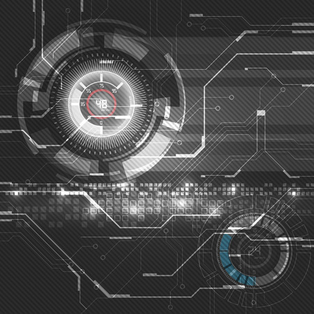 vector digital technology concept, abstract backgroundのイラスト素材