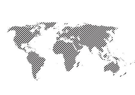 vector world map background illustrationのイラスト素材