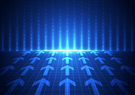 vector digital global communication technology, abstract backgroundのイラスト素材