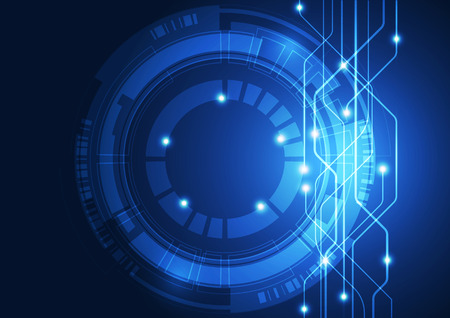 vector digital technology concept, abstract backgroundのイラスト素材