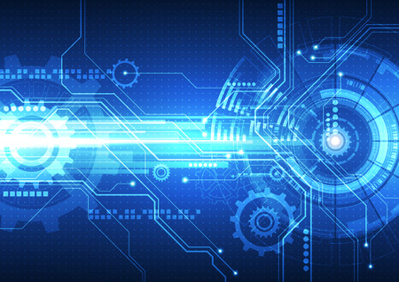 vector digital technology concept, abstract backgroundのイラスト素材