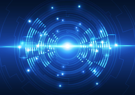 vector digital wave technology future, abstract backgroundのイラスト素材