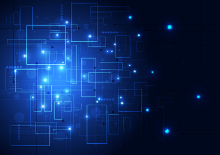 abstract future technology concept background, vector illustrationのイラスト素材