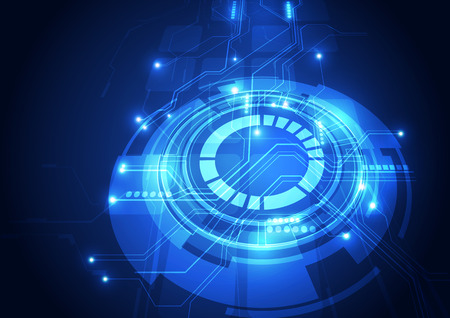 vector digital technology concept abstract backgroundのイラスト素材