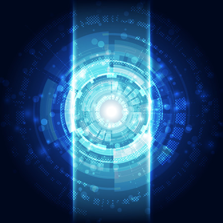 abstract future technology concept background, vector illustrationのイラスト素材