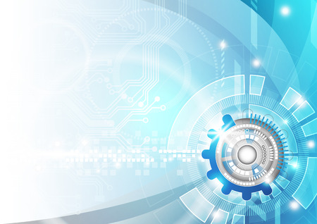 Abstract vector  technology background, illustrationのイラスト素材