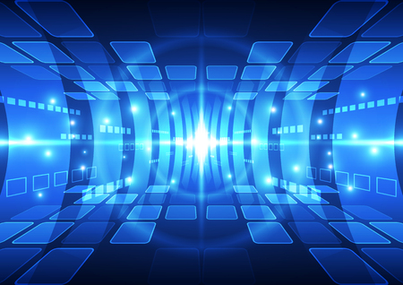 Abstract vector  technology background, illustrationのイラスト素材