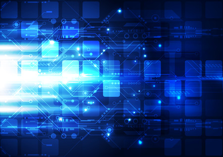 abstract future communication technology, illustration backgroundのイラスト素材