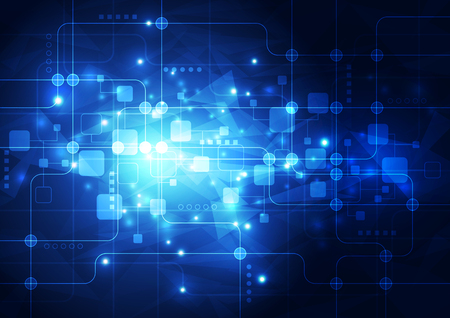 illustration Hi-tech digital technology concept, abstract backgroundのイラスト素材