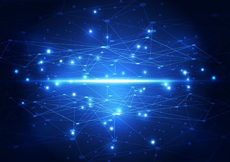 vector abstract future network technology, illustration backgroundのイラスト素材