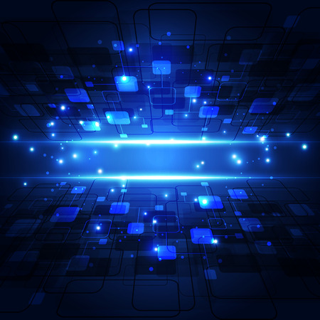 abstract future technology concept, illustration backgroundのイラスト素材