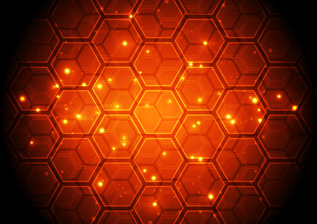 vector illustration Hi-tech digital technology concept, abstract backgroundのイラスト素材
