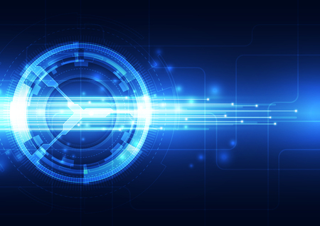 Abstract futuristic digital technology background. Illustration Vectorのイラスト素材