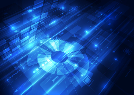 technology abstract digital backgroundのイラスト素材