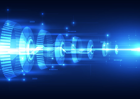 technology abstract digital backgroundのイラスト素材