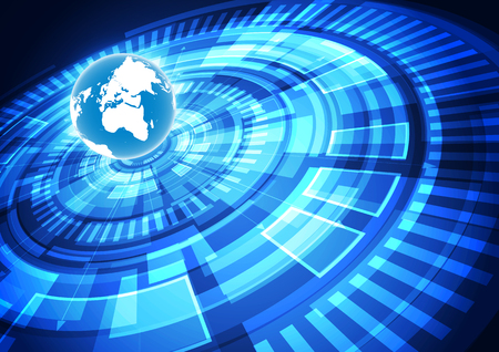 digital global technology concept, abstract backgroundのイラスト素材