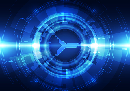 Abstract futuristic digital technology background. Illustration Vectorのイラスト素材