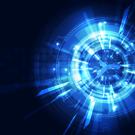 Abstract futuristic digital technology background. Illustration Vectorのイラスト素材