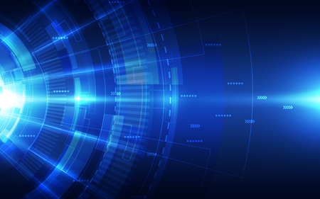 Abstract futuristic digital technology background. Illustration Vectorのイラスト素材