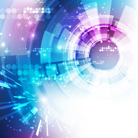 Abstract futuristic digital technology background. Illustration Vectorのイラスト素材