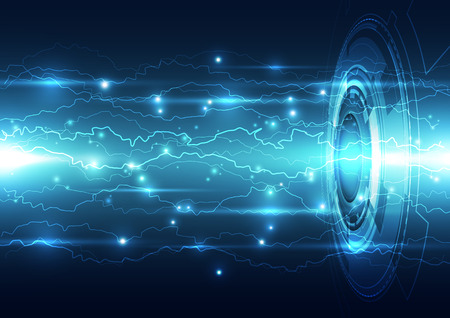 Abstract electric digital technology, concept backgroundのイラスト素材