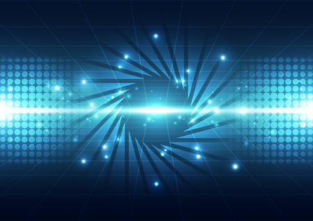 Abstract futuristic digital technology background. Illustration Vectorのイラスト素材