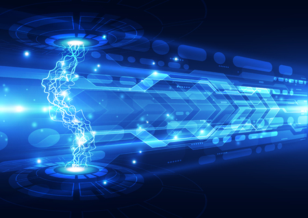 Abstract electric digital technology, concept backgroundのイラスト素材
