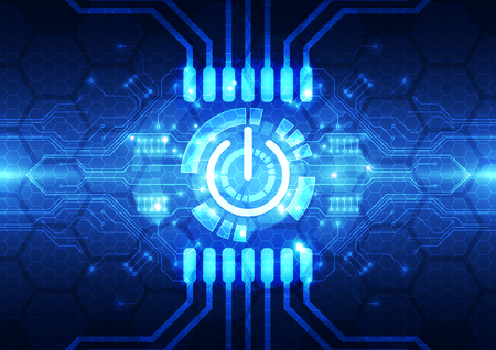 Abstract futuristic power technology background. Illustration Vectorのイラスト素材