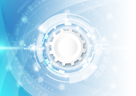 vector background abstract technology concept illustrationのイラスト素材