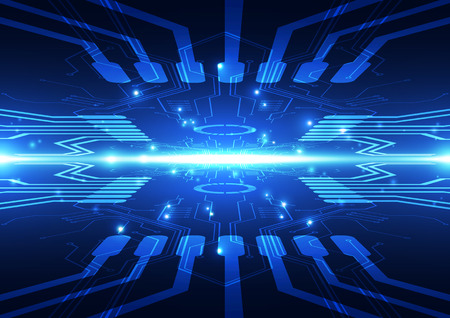 Abstract scientific future technology background, illustrationのイラスト素材