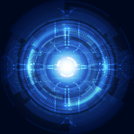 Abstract futuristic digital technology backgroundのイラスト素材
