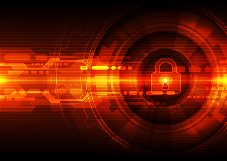 Abstract security digital technology background Illustrationのイラスト素材