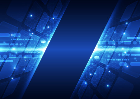 Technology futuristic digital. technology internet. technology communication. abstract background.のイラスト素材