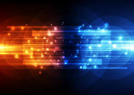 vector abstract background digital technology conceptのイラスト素材