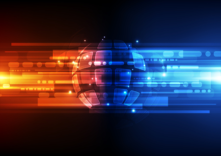 vector digital global technology concept, abstract backgroundのイラスト素材