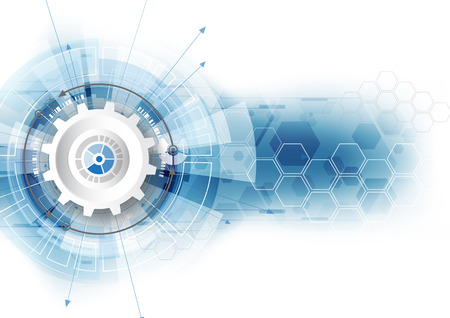 vector abstract background digital technology communication conceptのイラスト素材