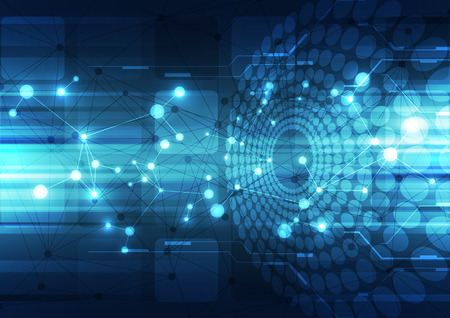 vector digital technology concept, abstract backgroundのイラスト素材