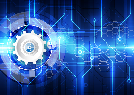vector abstract background digital technology conceptのイラスト素材