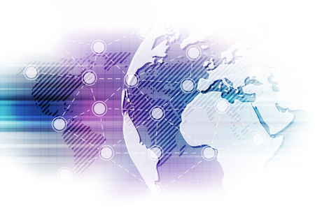 vector digital global technology concept, abstract backgroundのイラスト素材