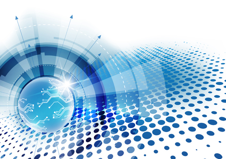 vector digital technology concept, abstract backgroundのイラスト素材