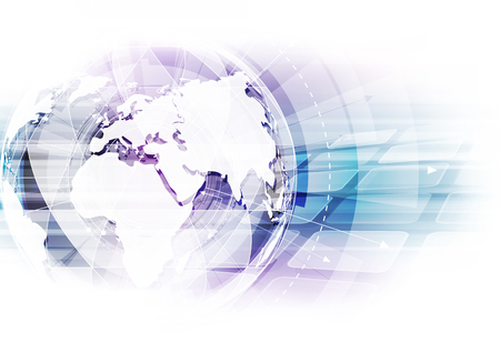 vector digital global technology concept, abstract backgroundのイラスト素材