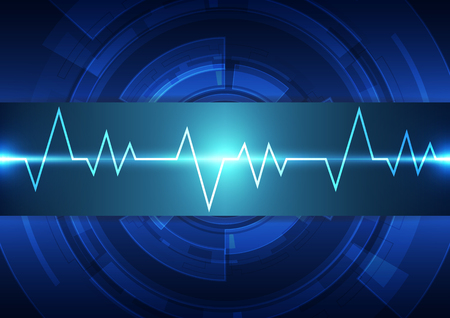Abstract futuristic digital technology background. Illustration Vectorのイラスト素材