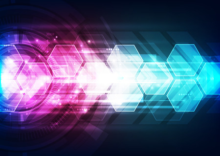 vector digital speed technology concept, abstract backgroundのイラスト素材