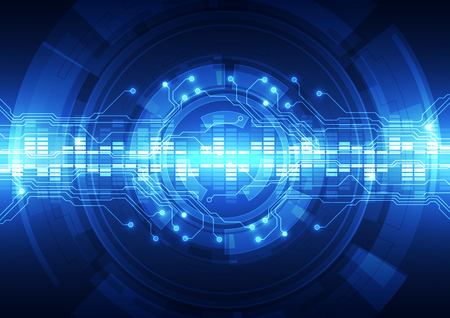 abstract vector hi speed internet technology background illustrationのイラスト素材