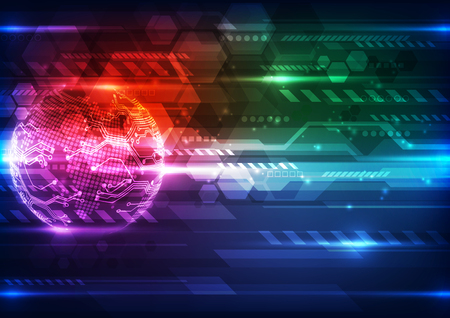 vector digital global technology concept, abstract backgroundのイラスト素材